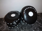 Black w/white target versamitts